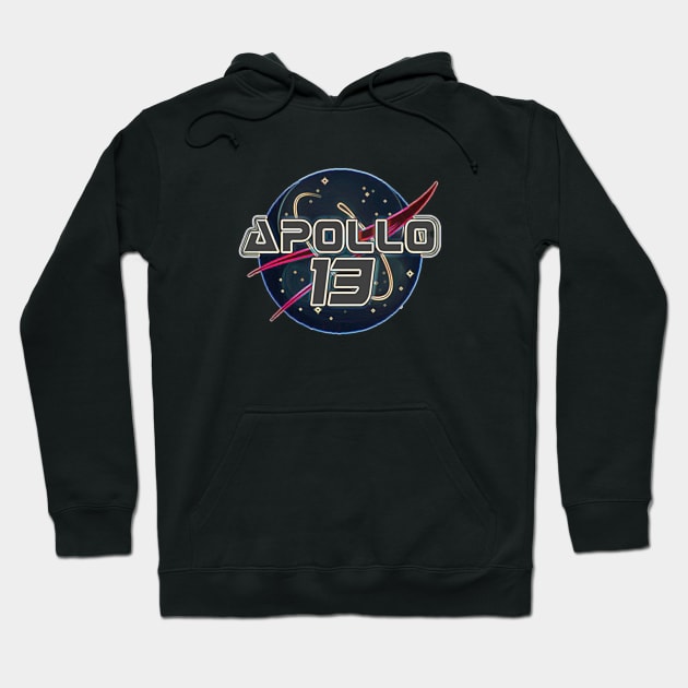 Apollo 13 NASA Retro Design Hoodie by Lunar Lens